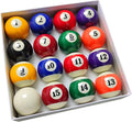 2-1/4" Pool Balls Billiard Set - 16 Resin Balls, Regulation Size & Weight, Complete Pool Table Balls Set for Replacement, Pool Table Accessories & Billiards Pool Accessories
