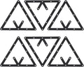 Magic Rack 8 9 10 Ball 57Mm, 6Pcs Magic Pool Table Ball Holder, Film Billiards Magic Ball Rack Triangle, Black Billiard Rack Sheet for Pool Halls, Individual, 9.4X9.4In