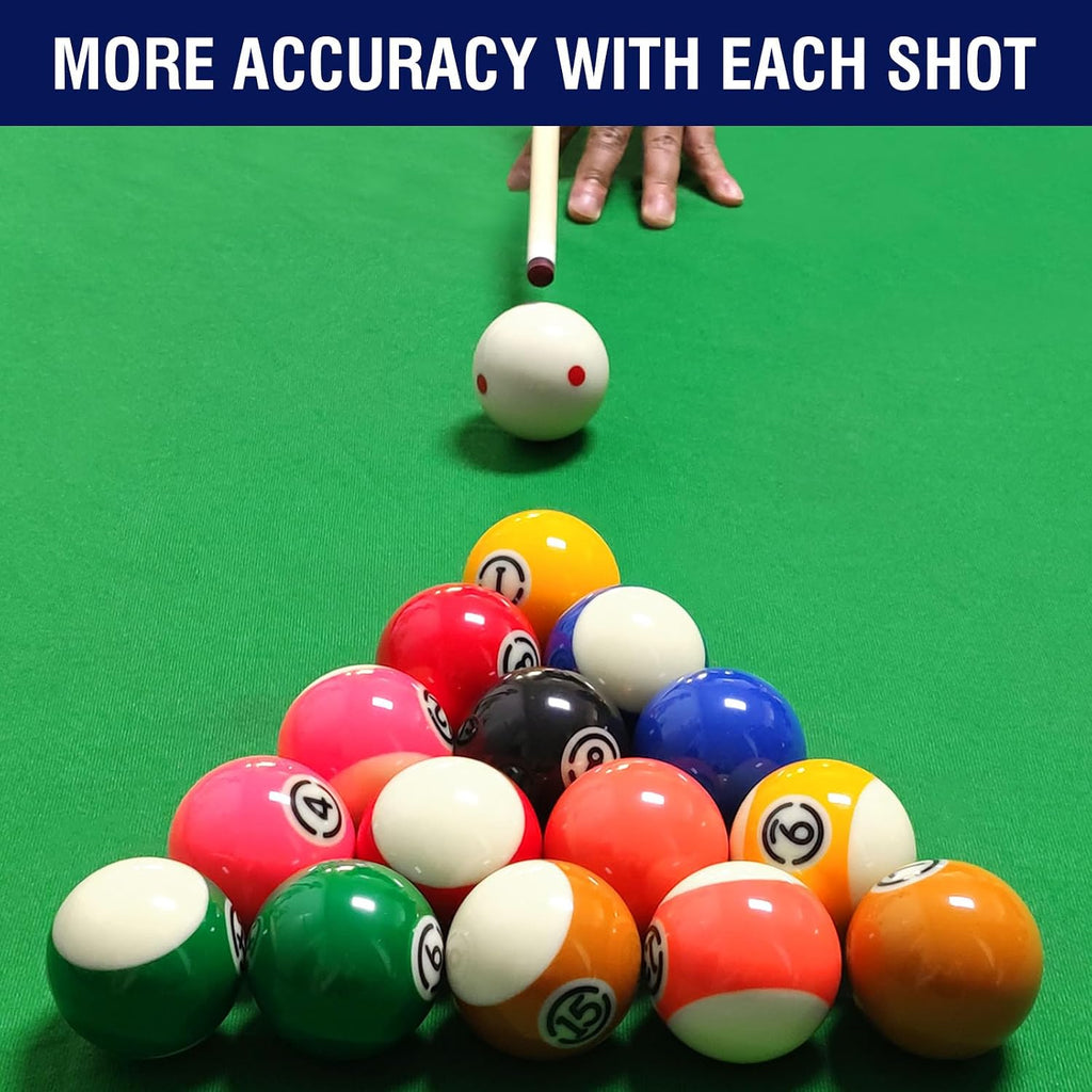 2-1/4" Pool Balls Billiard Set - 16 Resin Balls, Regulation Size & Weight, Complete Billiard Table Balls Set for Replacement, Pool Table Accessories & Billiards Pool Accessories