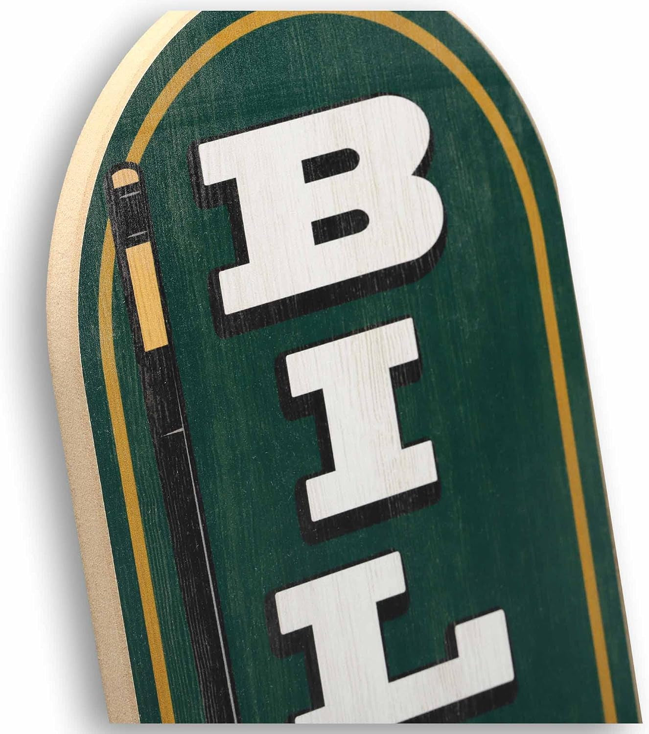 Billiards Arrow Wood Wall Decor - Vintage Billiards Sign for Game Room or Man Cave