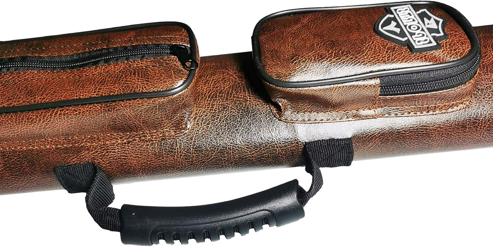 2X2 Hard Cue Case Oval Pool Cue Billiard Stick Carrying Case