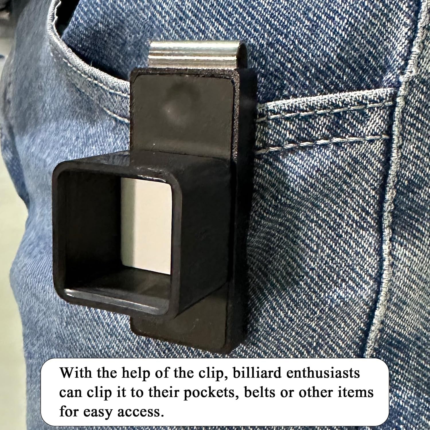 Chalk Holder Pool Billiards with Magnetic Belt Clip | Snooker & Billiards Pool Accessories, Professional Billiards Gifts for Men