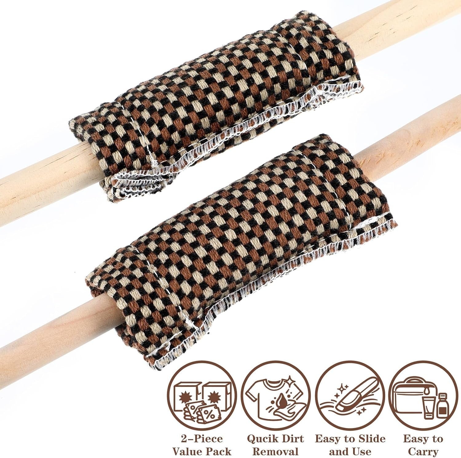 2 Pack Billiards Pool Accessories, Pool Cue Stick Slicker Billiard Cue Cleaning Cloth Tool Pool Stick Accessories