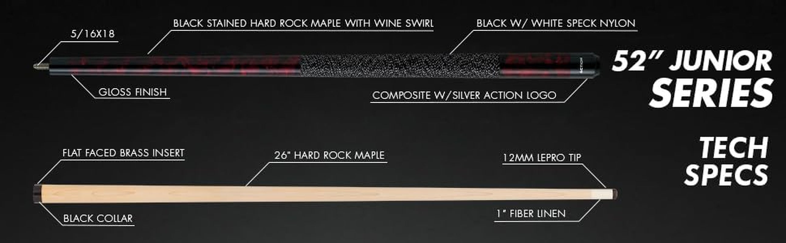 Junior Billiards Pool Cue Stick