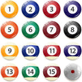 16Pcs Billiards Refrigerator Magnet, 1 Inch Billiards Crystal Glass Refrigerator Stickers,Billiards Enthusiasts Collectible Refrigerator Stickers for Refrigerators, Office Whiteboards, Dishwashers