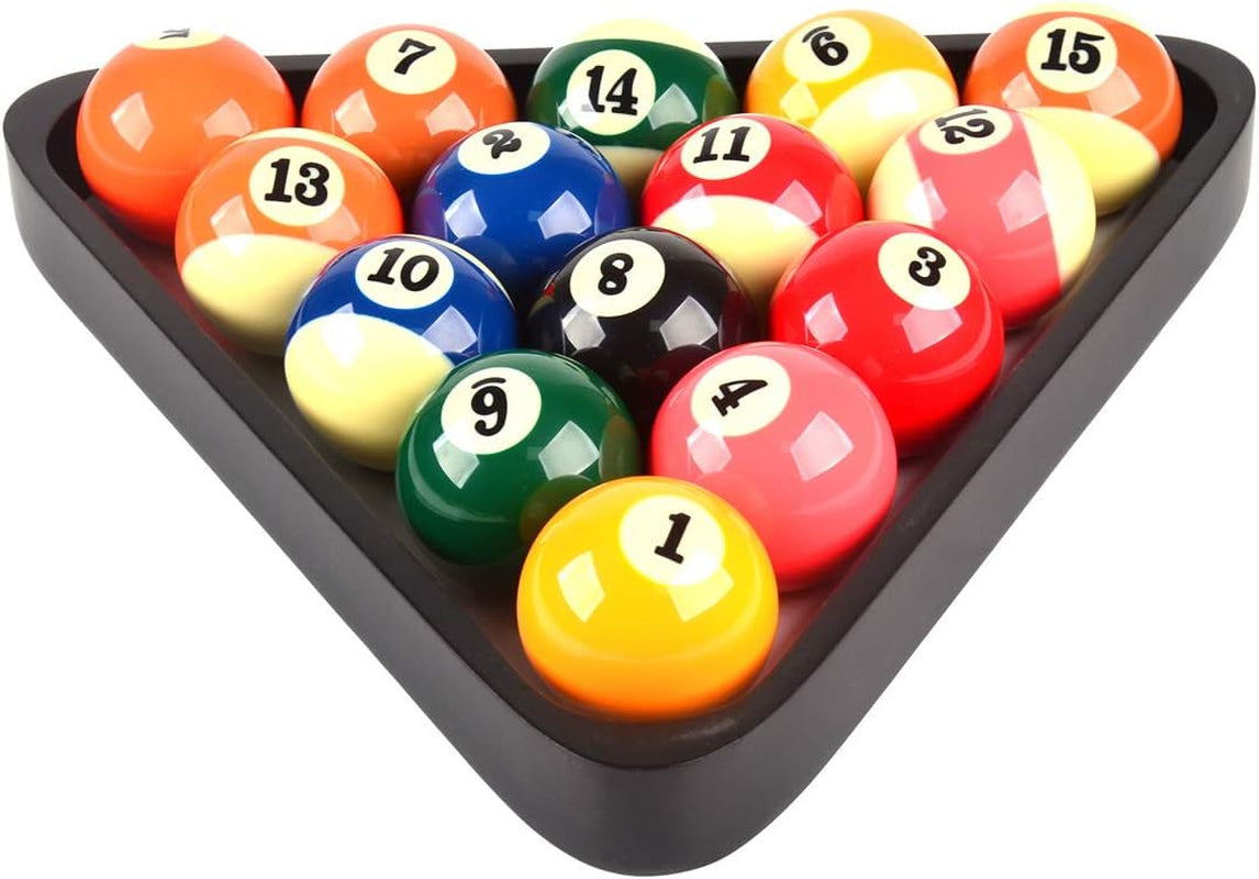 Solid Wood Pool Ball Triangle Rack, Pool Table Ball Holder Positioning Rack,2-1/4" Pool Ball Rack