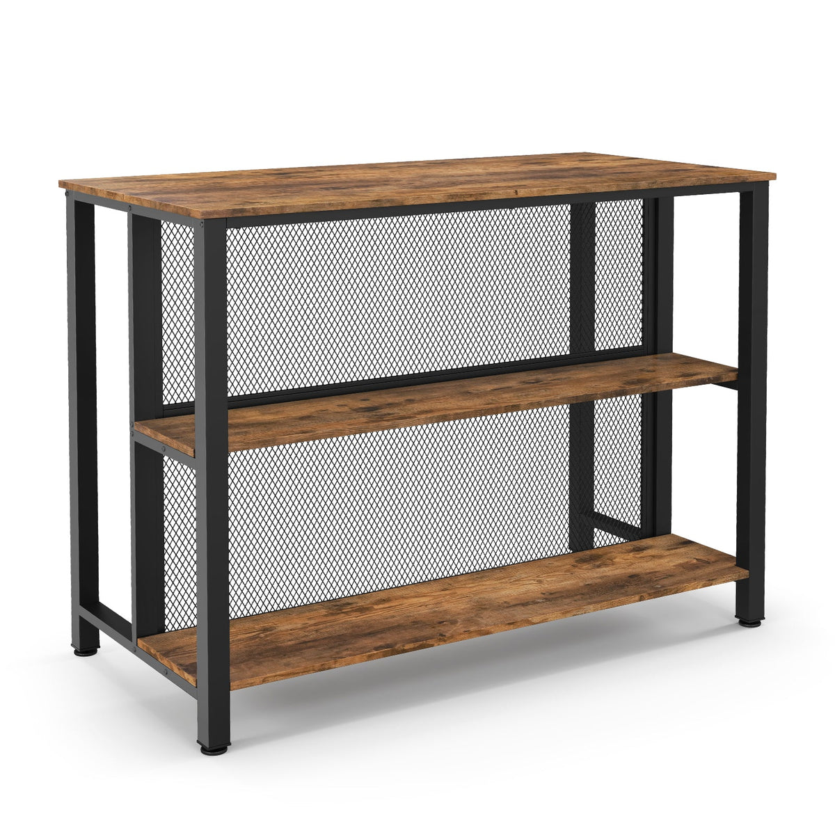 36 Inch 3-Tier Bar Table with Storage