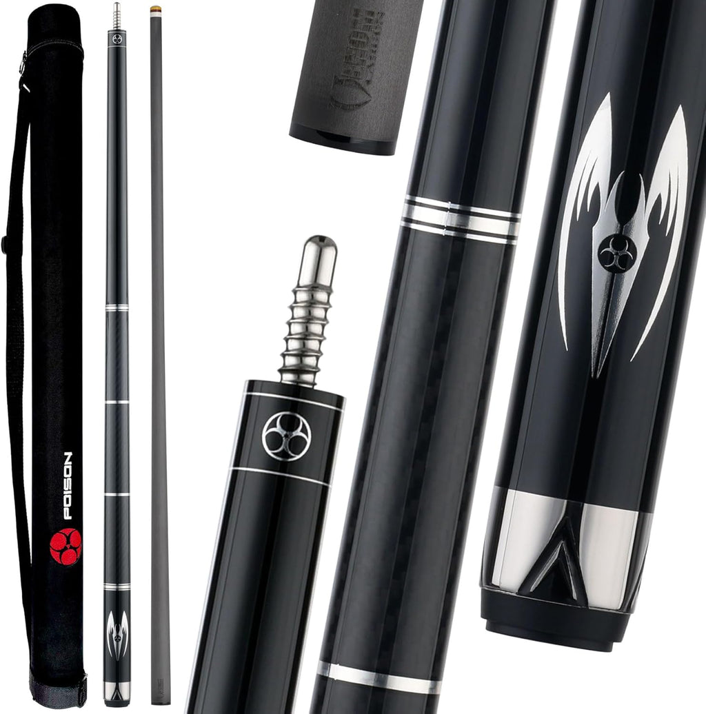 by Predator Maelith Pool Cue with Carbon Fiber Shaft and Cue Case