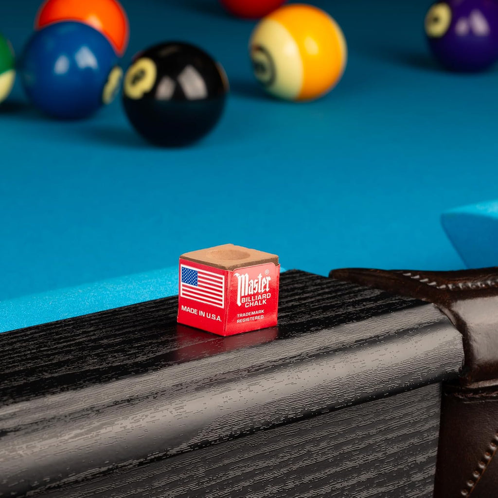 Master Billiard/Pool Cue Chalk Box, 12 Cubes