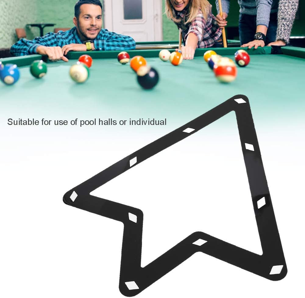 6Pcs Set 9, Rack Ball Holder Positioning Magic Ball 10 Balls Billiard Rack Table Pool Cue Accessory