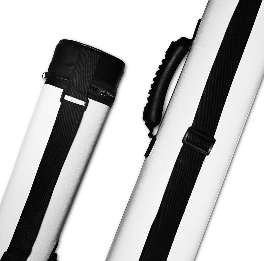 2X2 Hard Cue Case Oval Pool Cue Billiard Stick Carrying Case