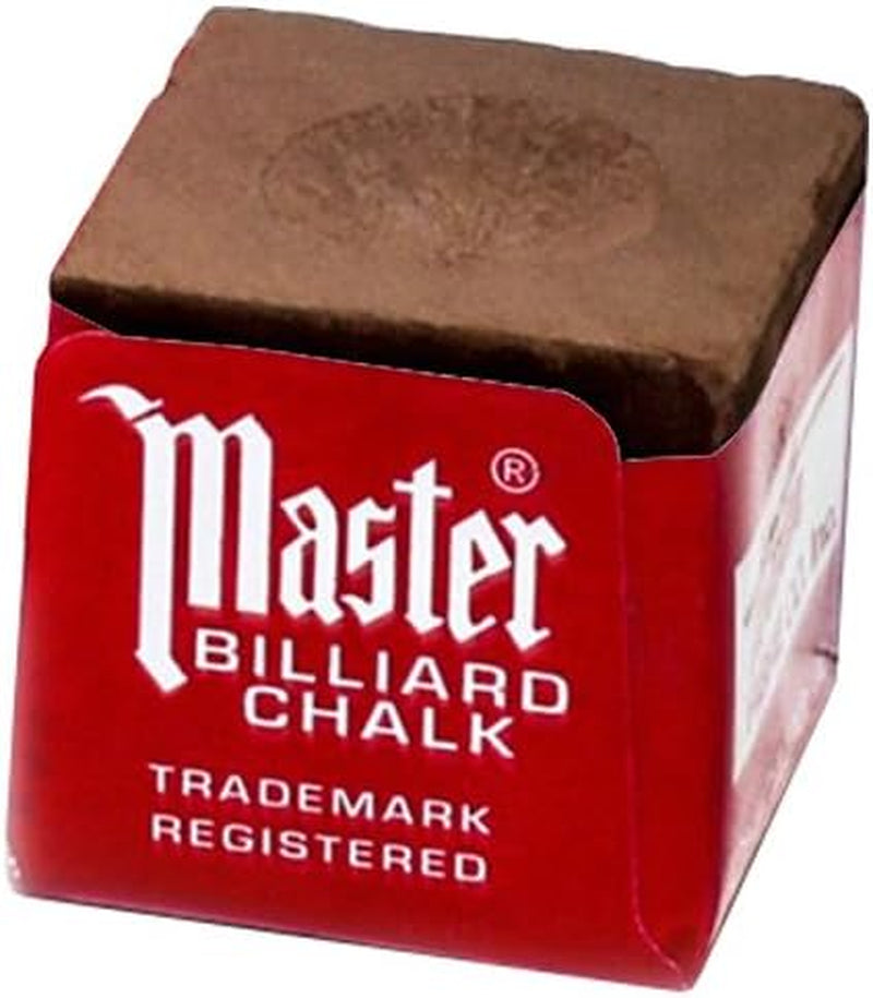 Master Billiard/Pool Cue Chalk Box, 12 Cubes