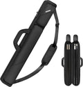 Pool Cue Case, Pool Stick Case 2X2 with 2 Accessories Pockets | Sturdy Pool Cue Carrying Bag, Shoulder Strap and Handle, Soft Billiard Stick Holder, Sling Bag for Men and Women
