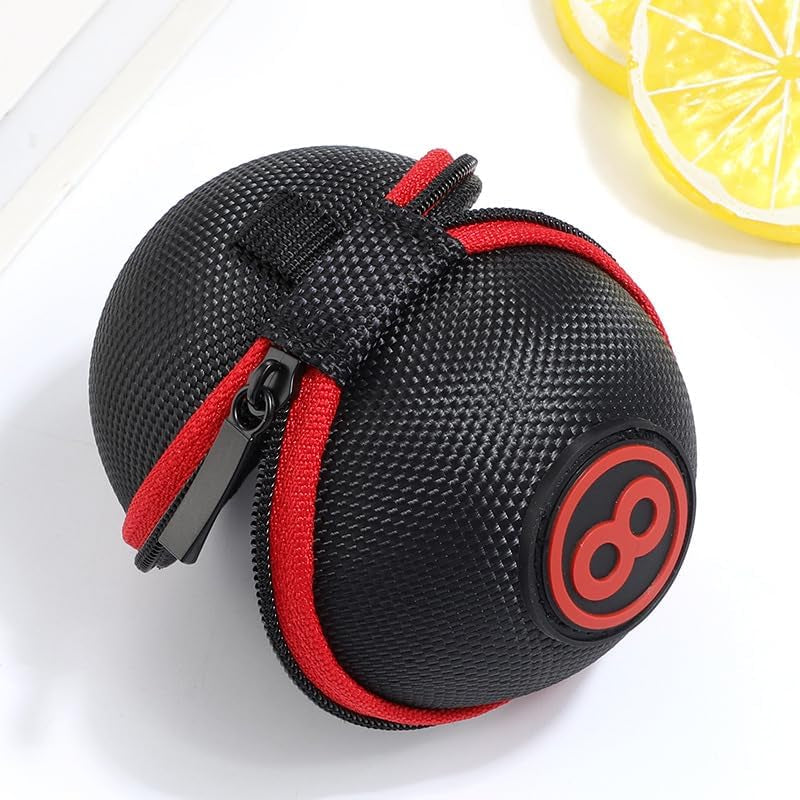 Cue Ball Case 2.24In Billiard Ball Carrying Case, Easy to Carry Clip-On Cue Ball Bag for Billiard Balls, Training Balls and Pool Balls
