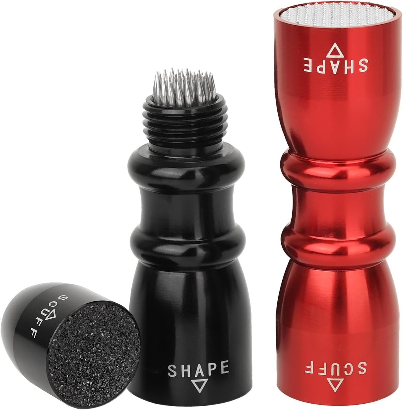 2 Pack Premium Pool Cue Tip Tools, 3-In-1 Billiard Cue Tip Shaper, Compact Billiards Pool Accessories & Tip Repair Kit, Gift for Friends or Pool Lovers