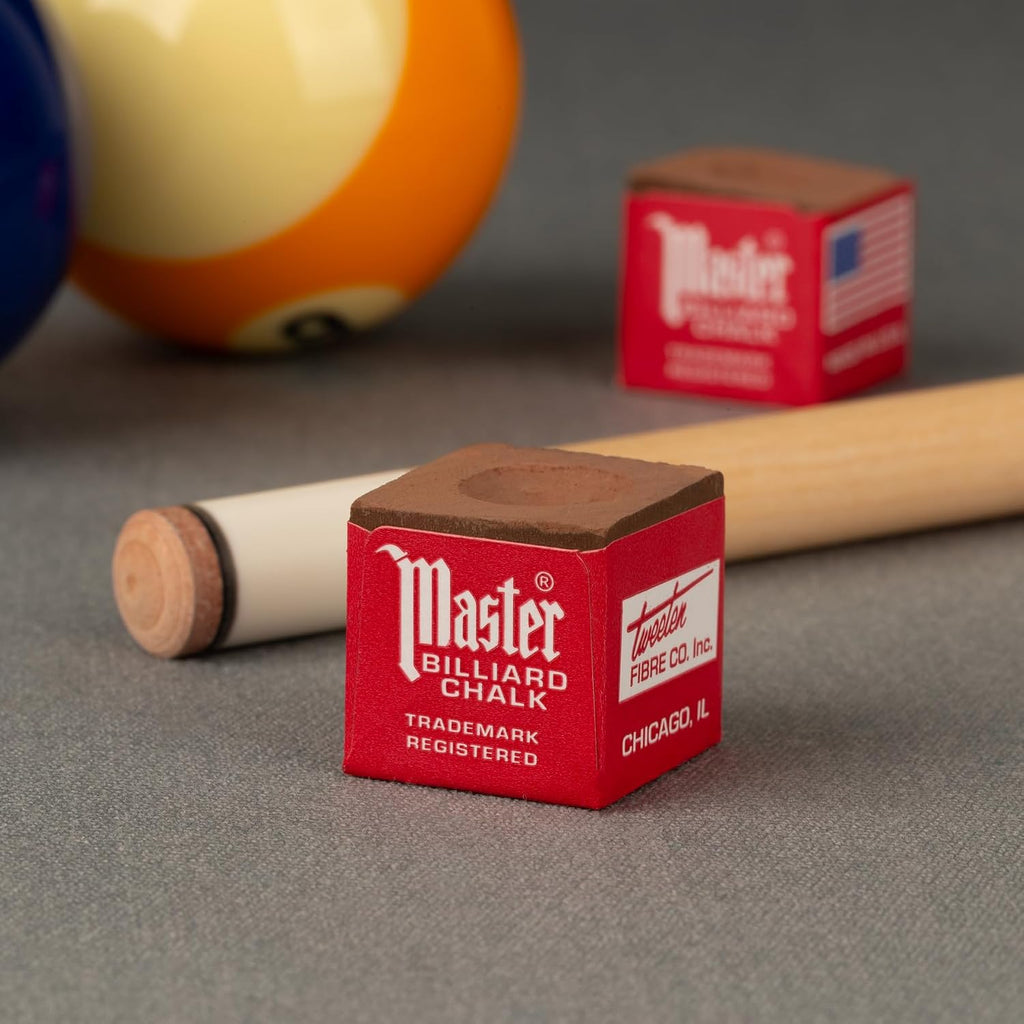 Master Billiard/Pool Cue Chalk Box, 12 Cubes