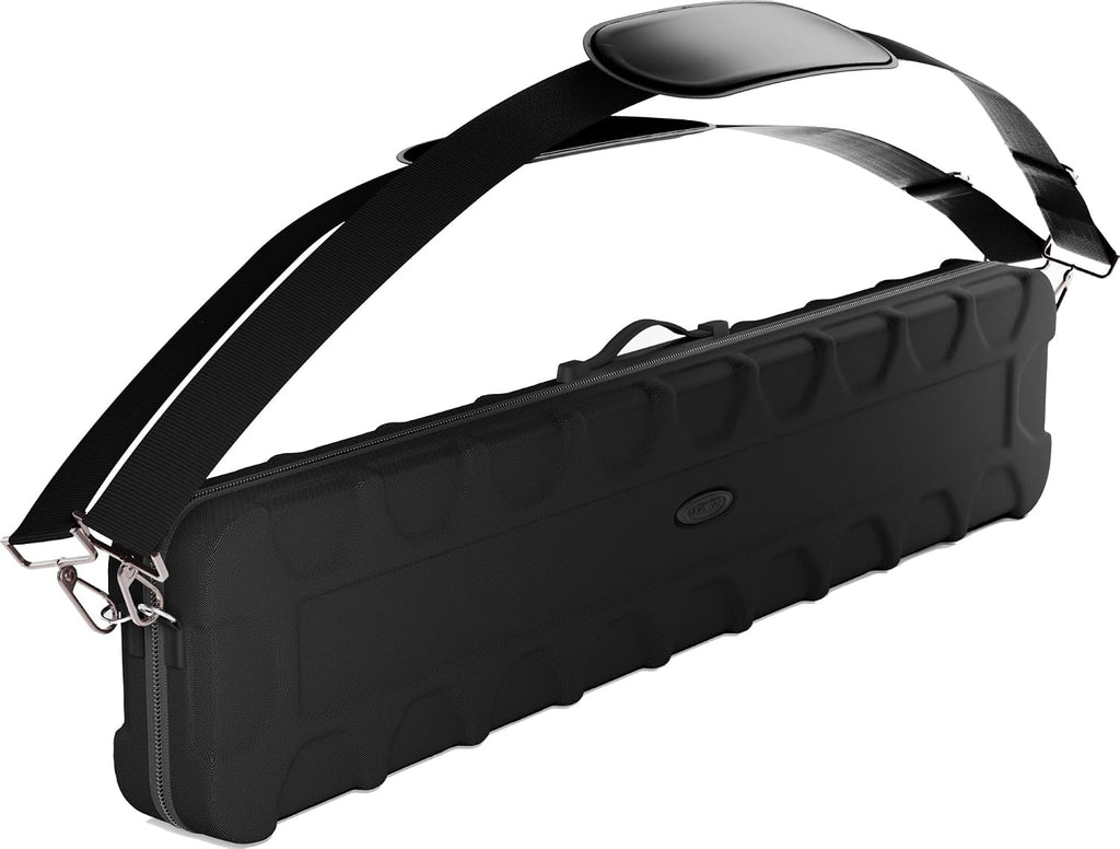 Parallax 4X4 Billiard Cue Case, Holds 4 Butts and 4 Shafts, Foam-Padded Interior, 600D Oxford Fabric, Backpack Straps, Black