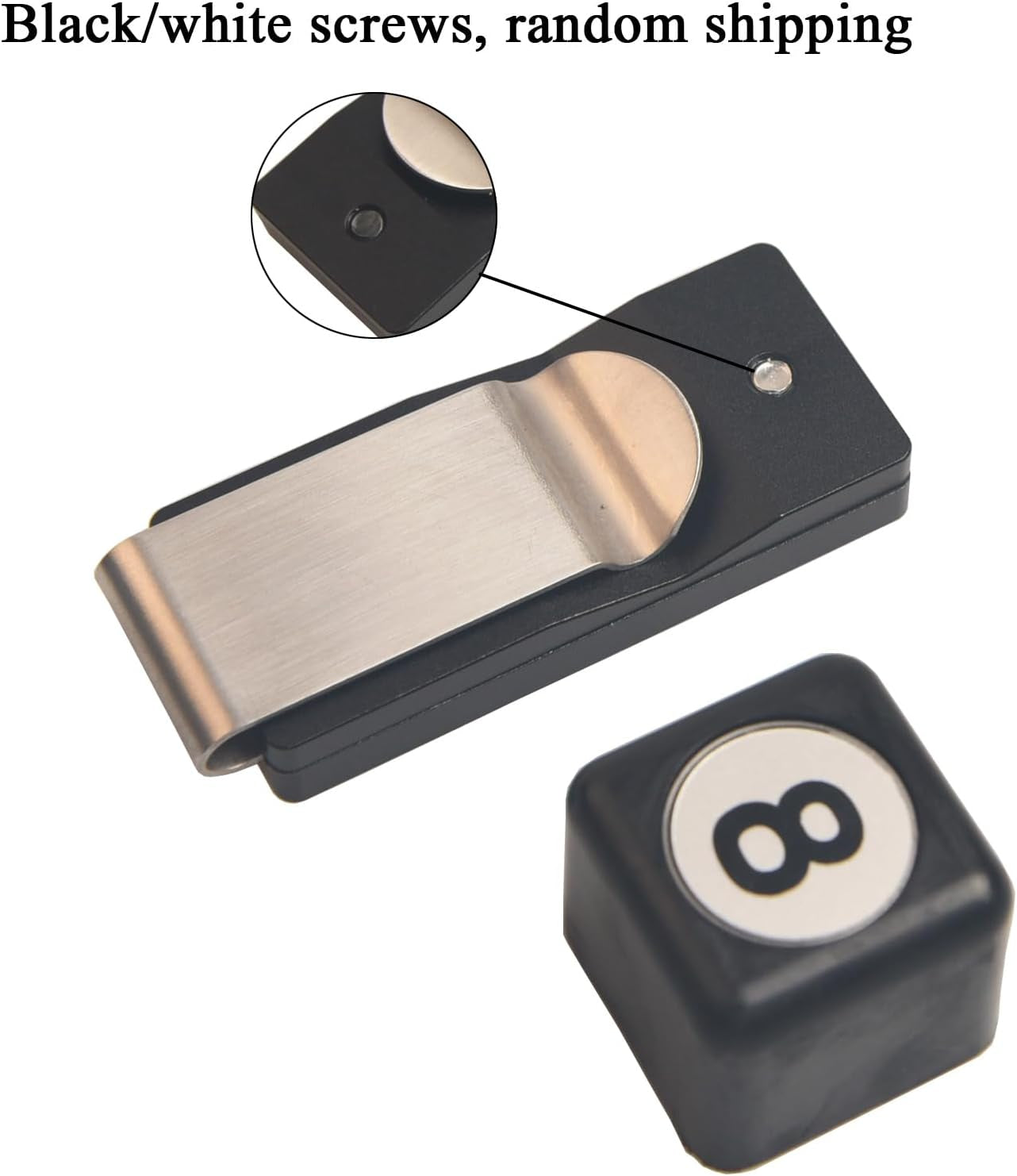 Chalk Holder Pool Billiards with Magnetic Belt Clip | Snooker & Billiards Pool Accessories, Professional Billiards Gifts for Men