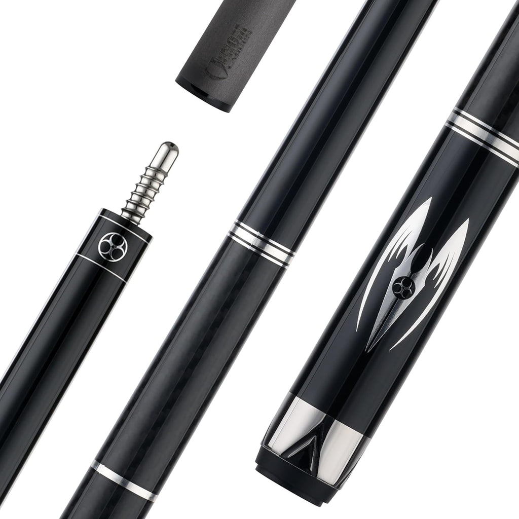 by Predator Maelith Pool Cue with Carbon Fiber Shaft and Cue Case