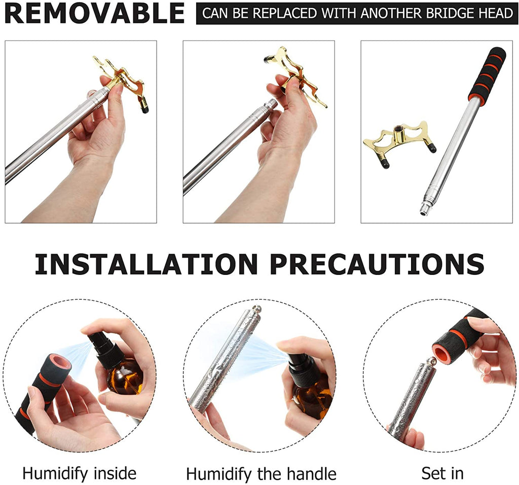 Pool Cue Snooker Stick Pool Table Accessories Retractable Billiards Cue Rest Wit