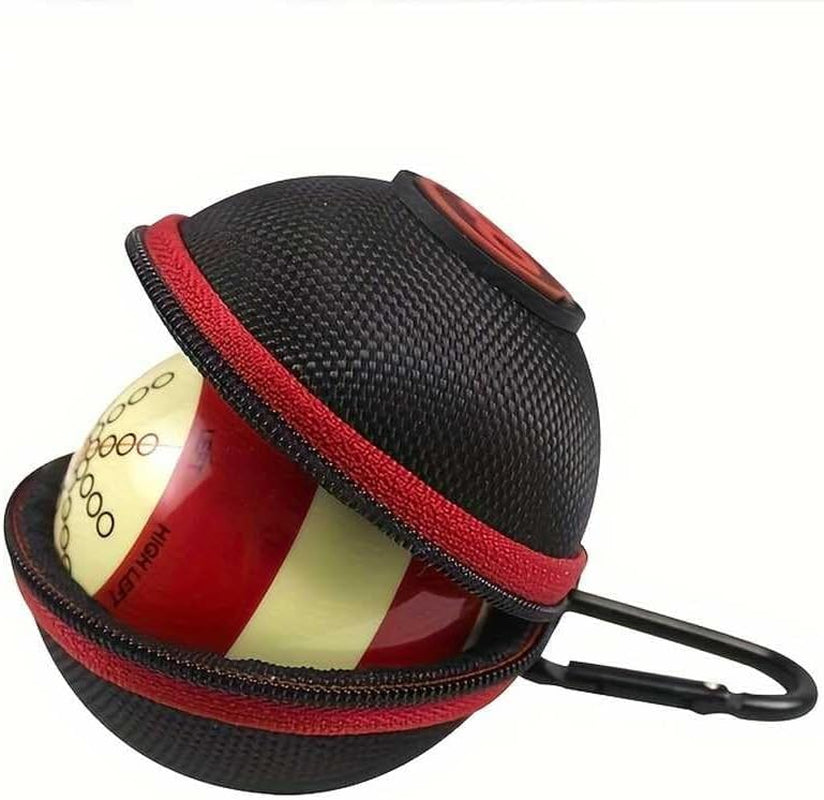 Cue Ball Case 2.24In Billiard Ball Carrying Case, Easy to Carry Clip-On Cue Ball Bag for Billiard Balls, Training Balls and Pool Balls