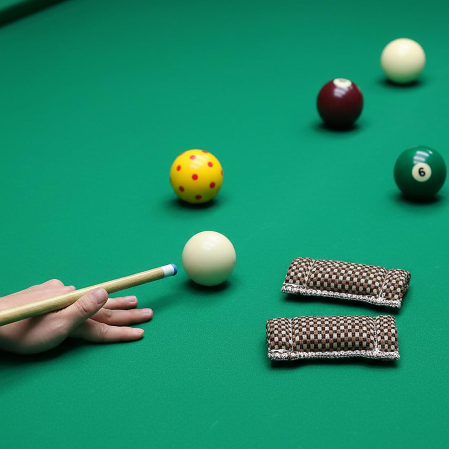 2 Pack Billiards Pool Accessories, Pool Cue Stick Slicker Billiard Cue Cleaning Cloth Tool Pool Stick Accessories