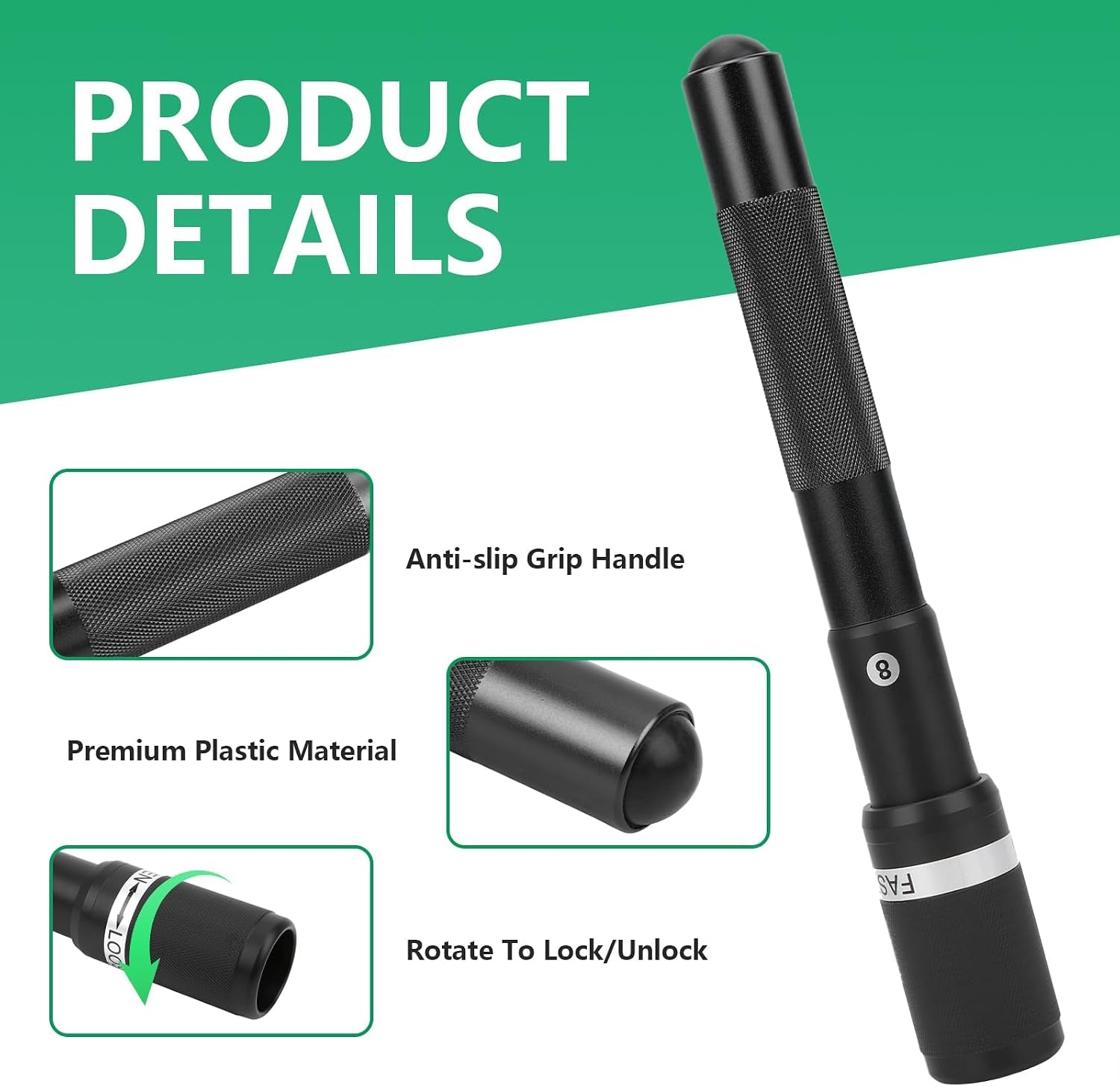 12.4 Inch Balls Pool Cue Extension Aluminium Alloy Telescopic Pool Stick Accessories Extender for Billiard Cue Sticks