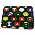 Dish Drying Mat - Green Pool Ball Billiards Pattern Designs Sports