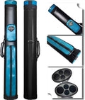 2X2 Hard Cue Case Oval Pool Cue Billiard Stick Carrying Case
