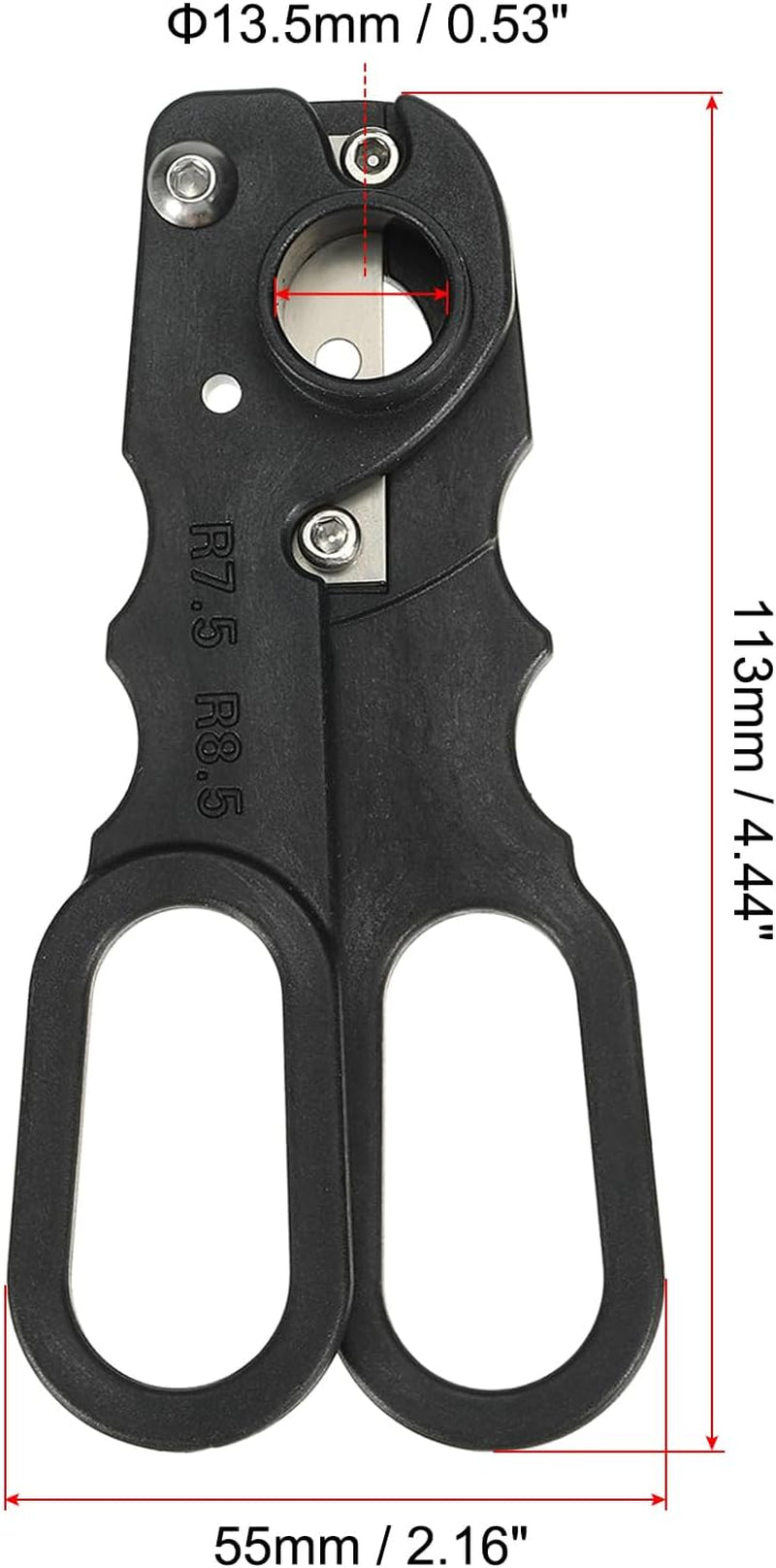 Billiards Cue Tip Cutter, Snooker Pool Cue Tip Shaper Cutter Removal Tool, Replacement Repair Tool Billiards Accessories, Black