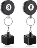 2 Pcs Chalk Holder Pool Billiards - Retractable Cue Chalk Holder Pool with Belt Clip - Snooker Billiards Accessories