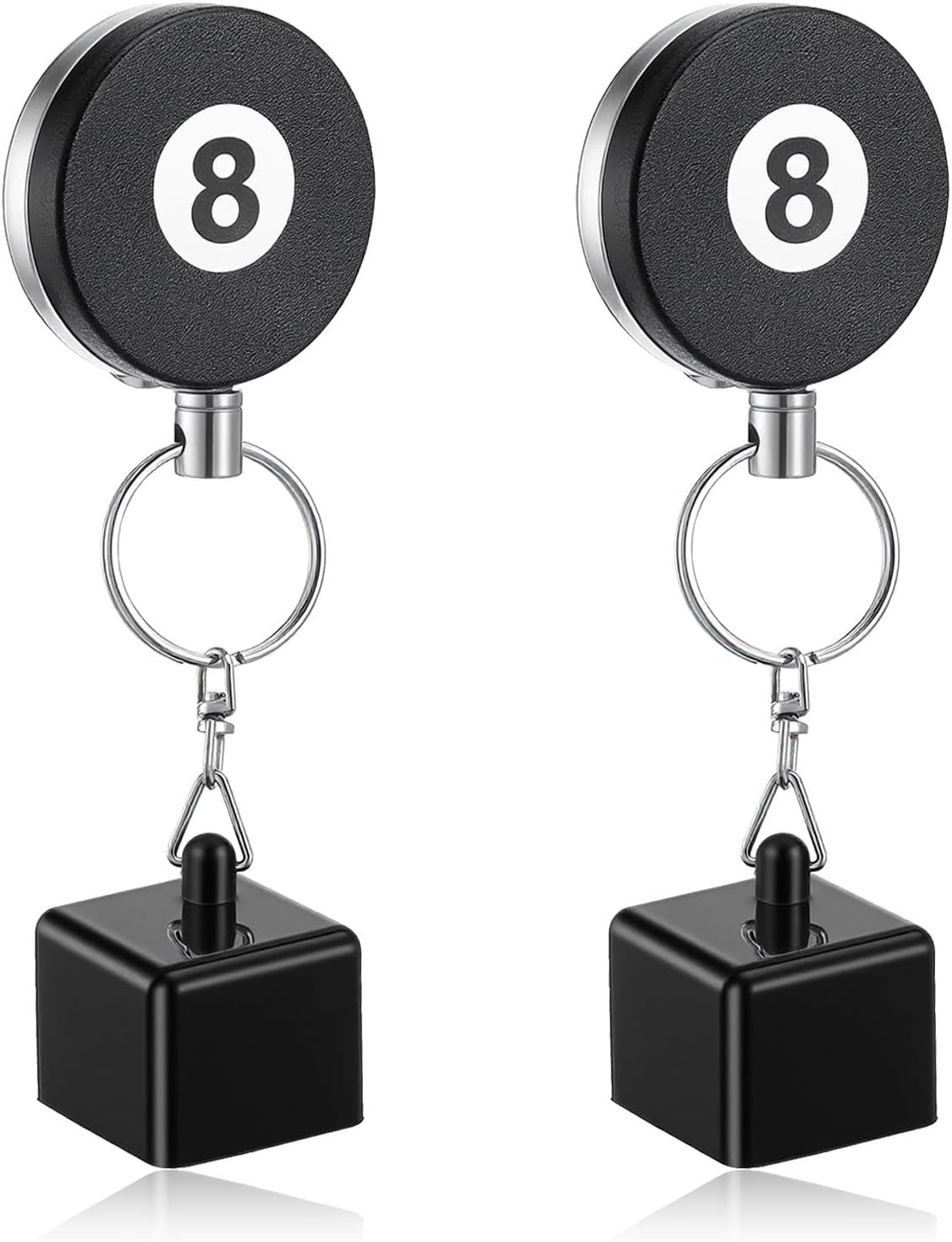 2 Pcs Chalk Holder Pool Billiards - Retractable Cue Chalk Holder Pool with Belt Clip - Snooker Billiards Accessories