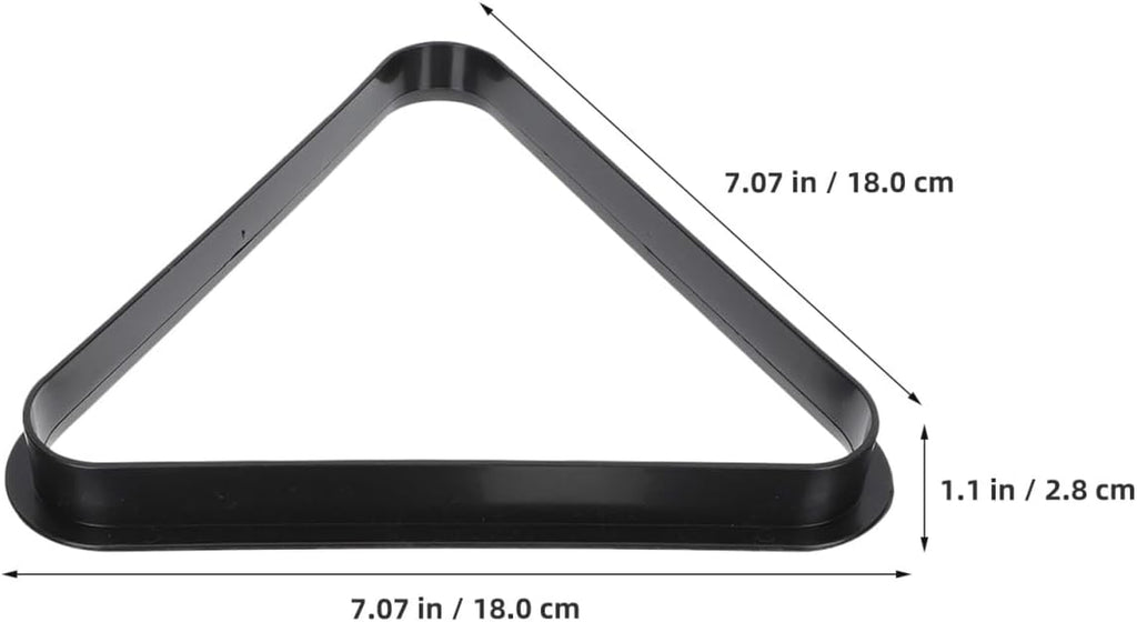 Mini Billiard Rack Triangle Pool Ball Rack Plastic Pool Table Accessories Compact 7.08In Billiard Triangle Frame