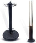 Pool Stick Holder, Pool Cue Rack, Pool Cue Holder Floor Stand, Stand Style Metal Billiard Cue Racks, Holds 6 Pool Cue Sticks