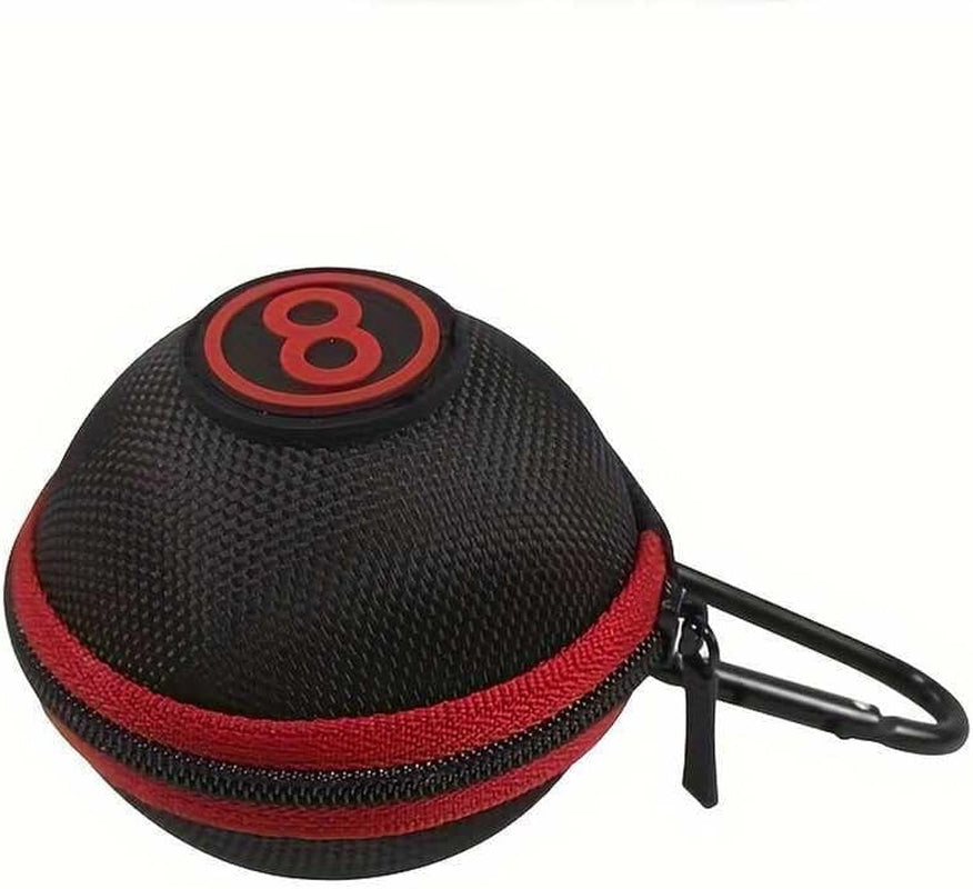 Cue Ball Case 2.24In Billiard Ball Carrying Case, Easy to Carry Clip-On Cue Ball Bag for Billiard Balls, Training Balls and Pool Balls