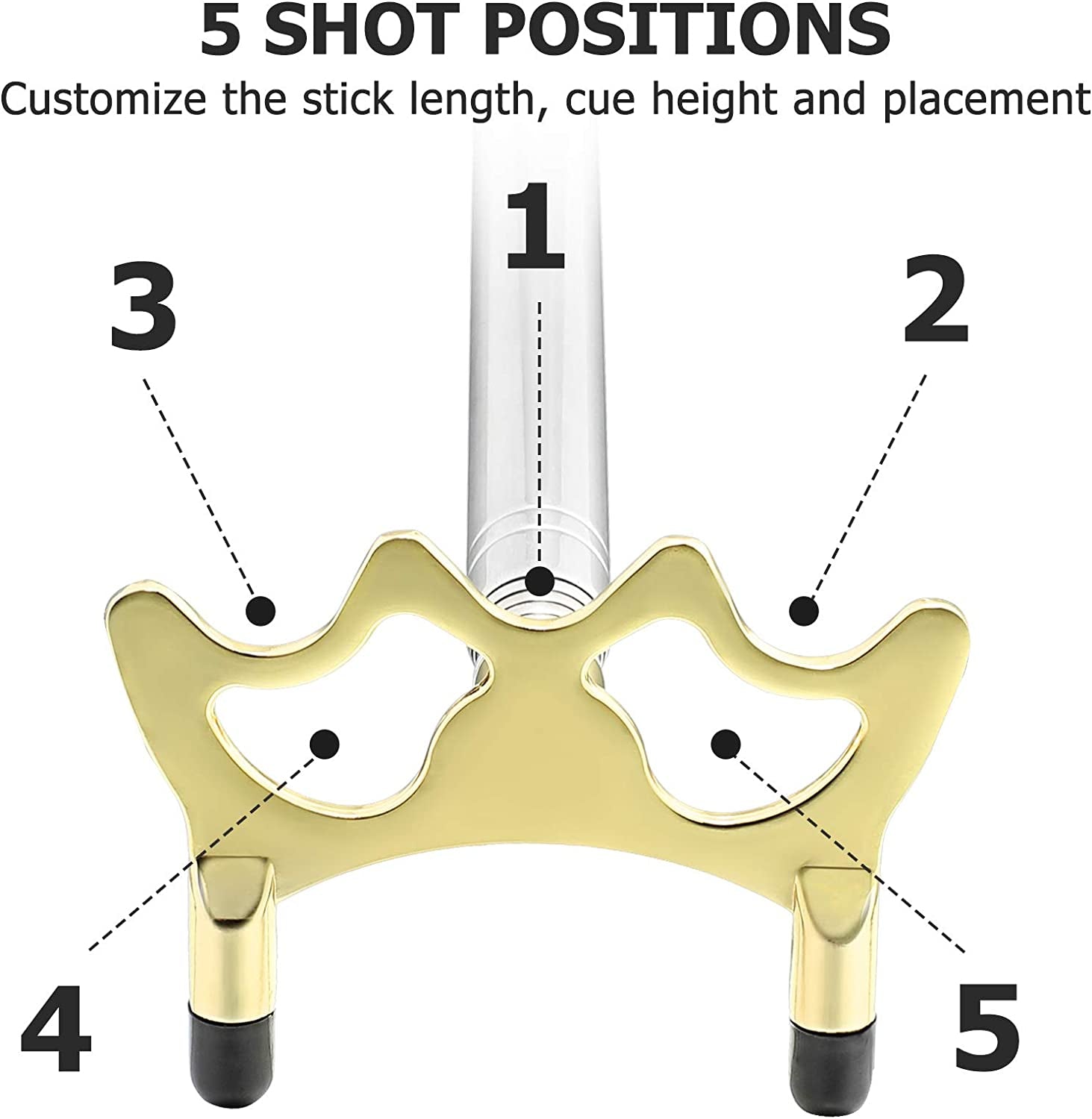 Pool Cue Snooker Stick Pool Table Accessories Retractable Billiards Cue Rest Wit