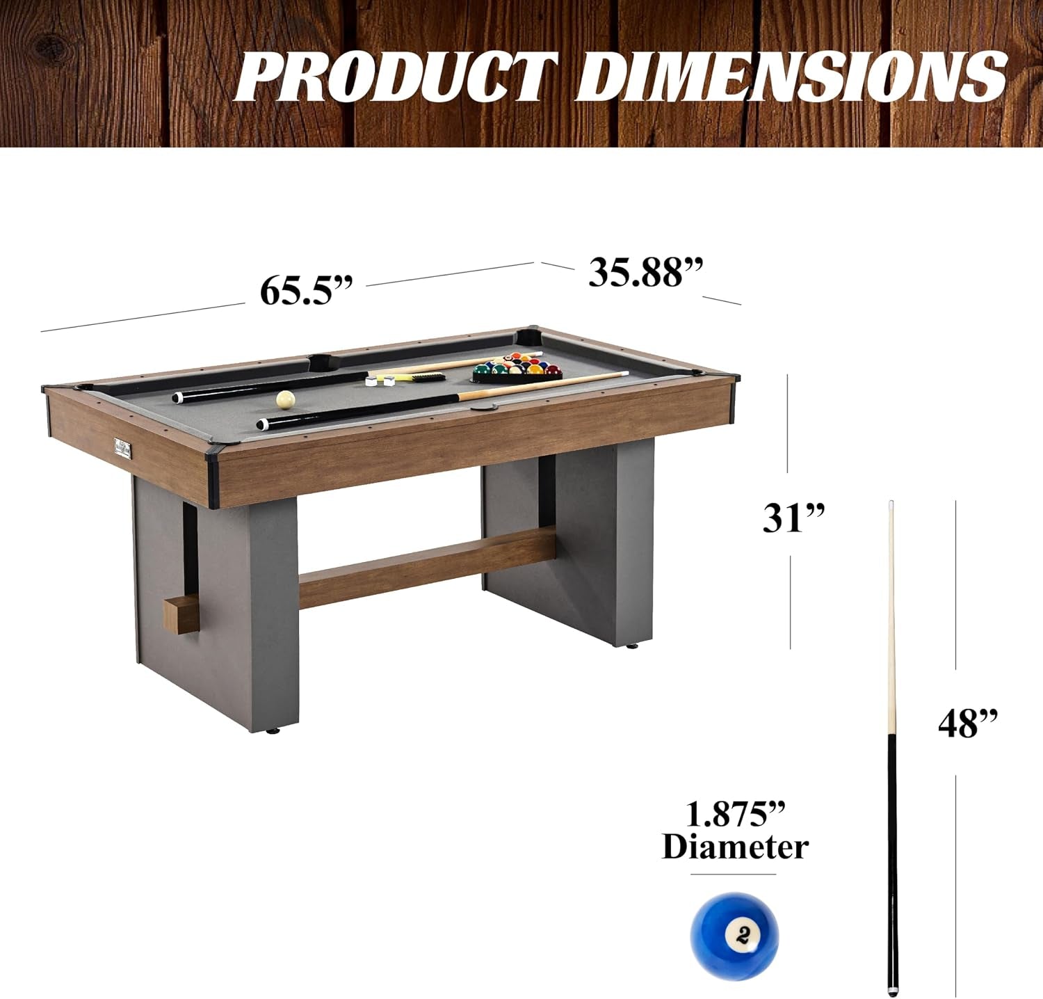 Drop Pocket Pool Table