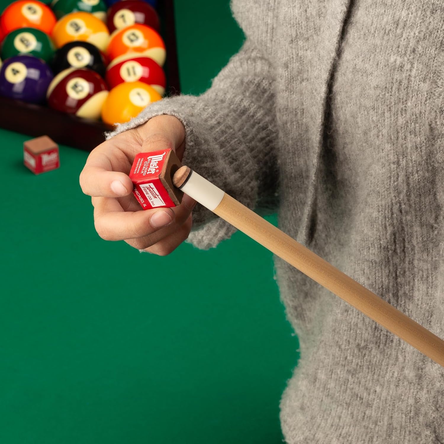 Master Billiard/Pool Cue Chalk Box, 12 Cubes