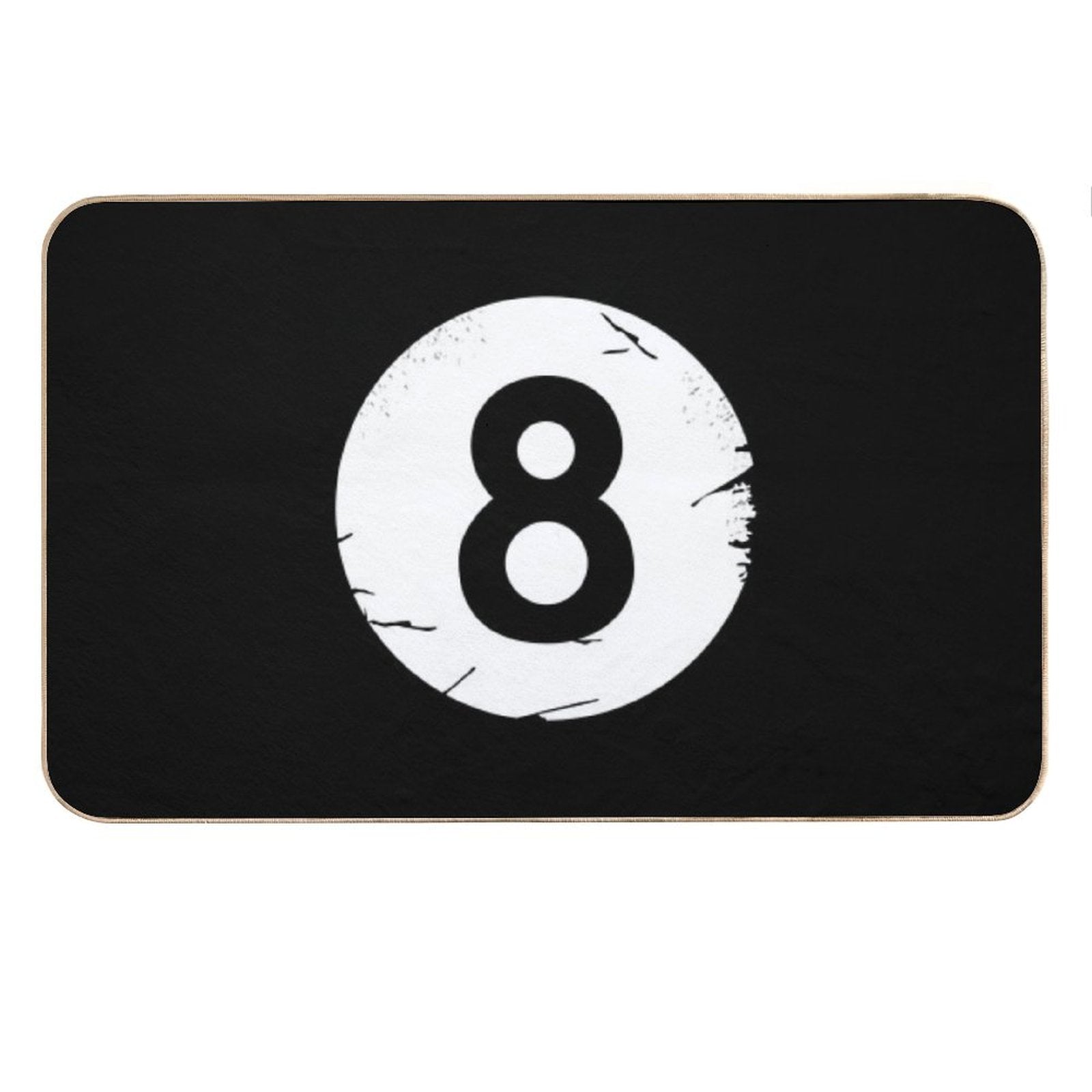 8 BALL BILLIARDS POOL EIGHT-BALL Bath Mat