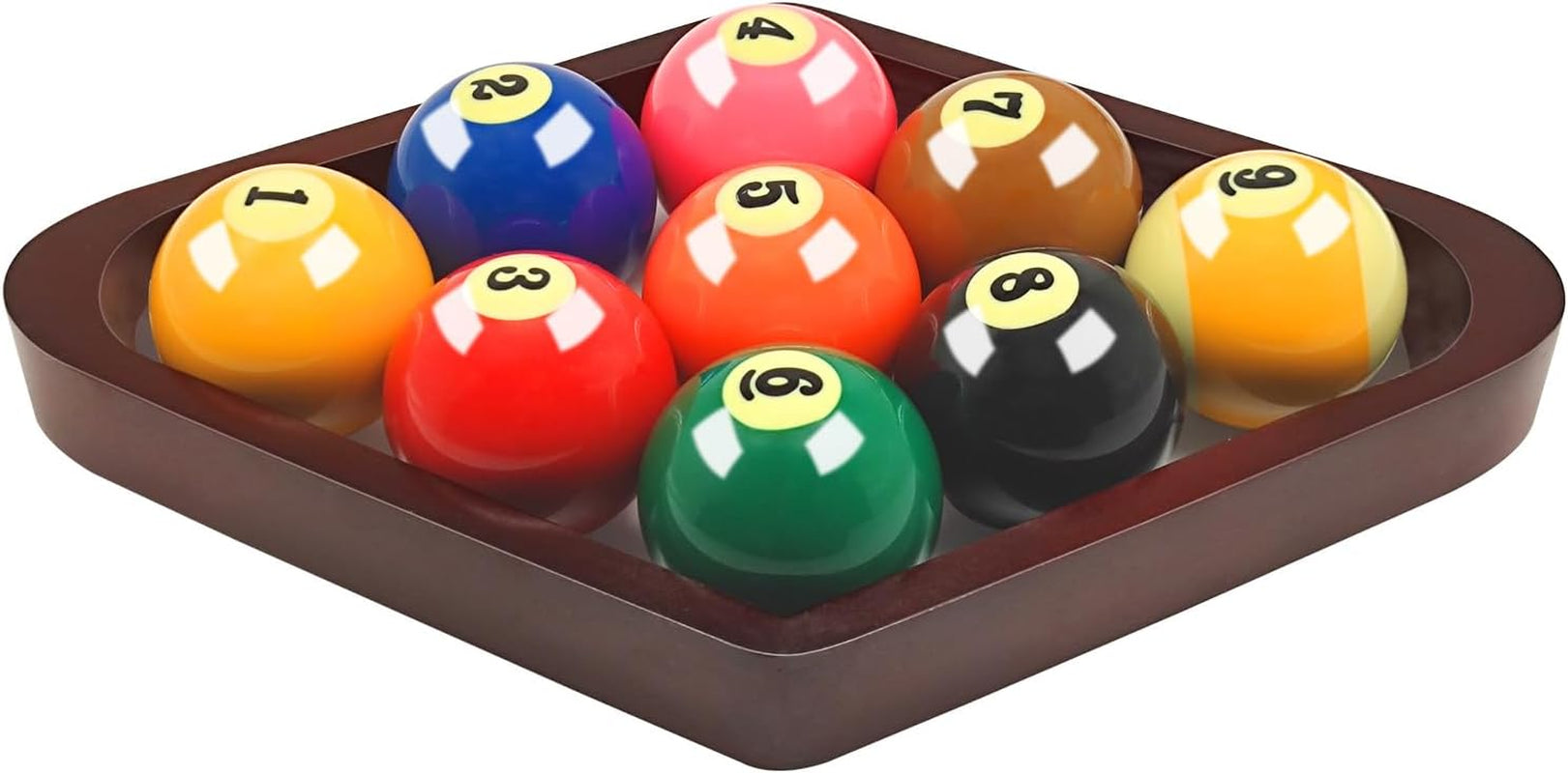 Solid Wood Pool Ball Triangle Rack, Pool Table Ball Holder Positioning Rack,2-1/4" Pool Ball Rack