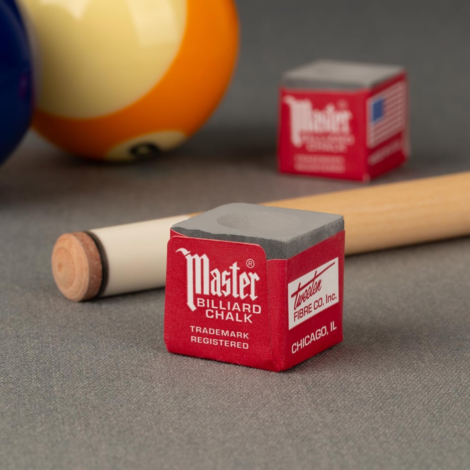 Master Billiard/Pool Cue Chalk Box, 12 Cubes