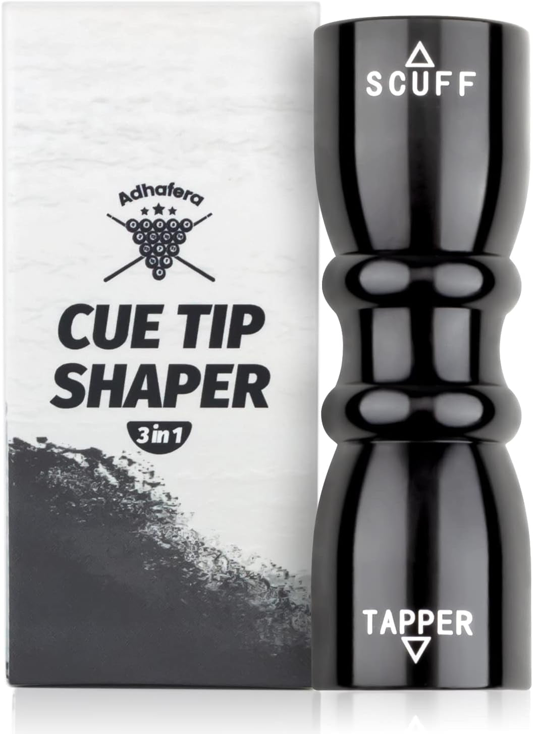 Cue Tip Shaper, 3 in 1 of Pool Cue Tip Shaper, the Pool Cue Accessories for Effective and Rapid Repair Cue Tip