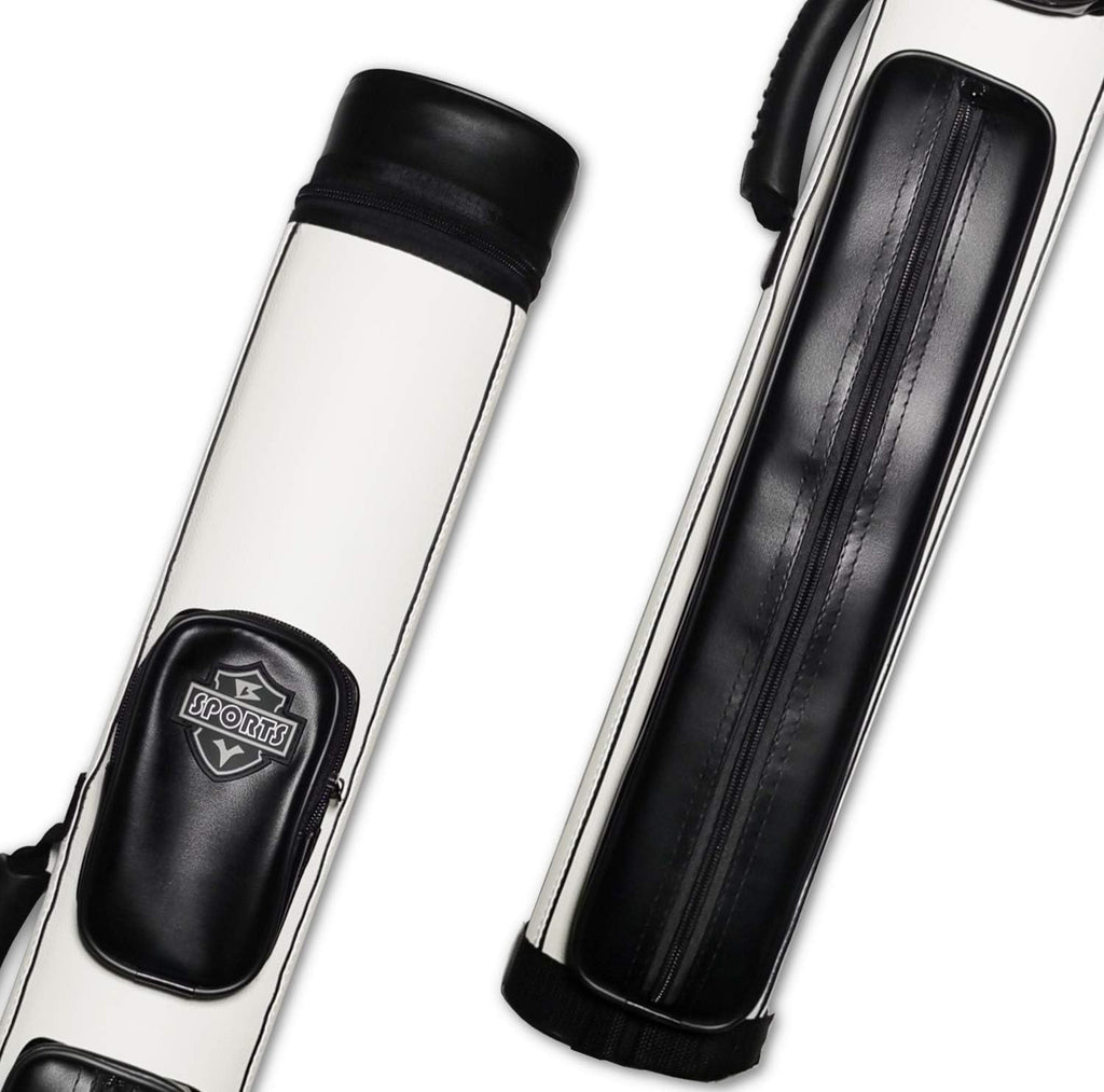 2X2 Hard Cue Case Oval Pool Cue Billiard Stick Carrying Case