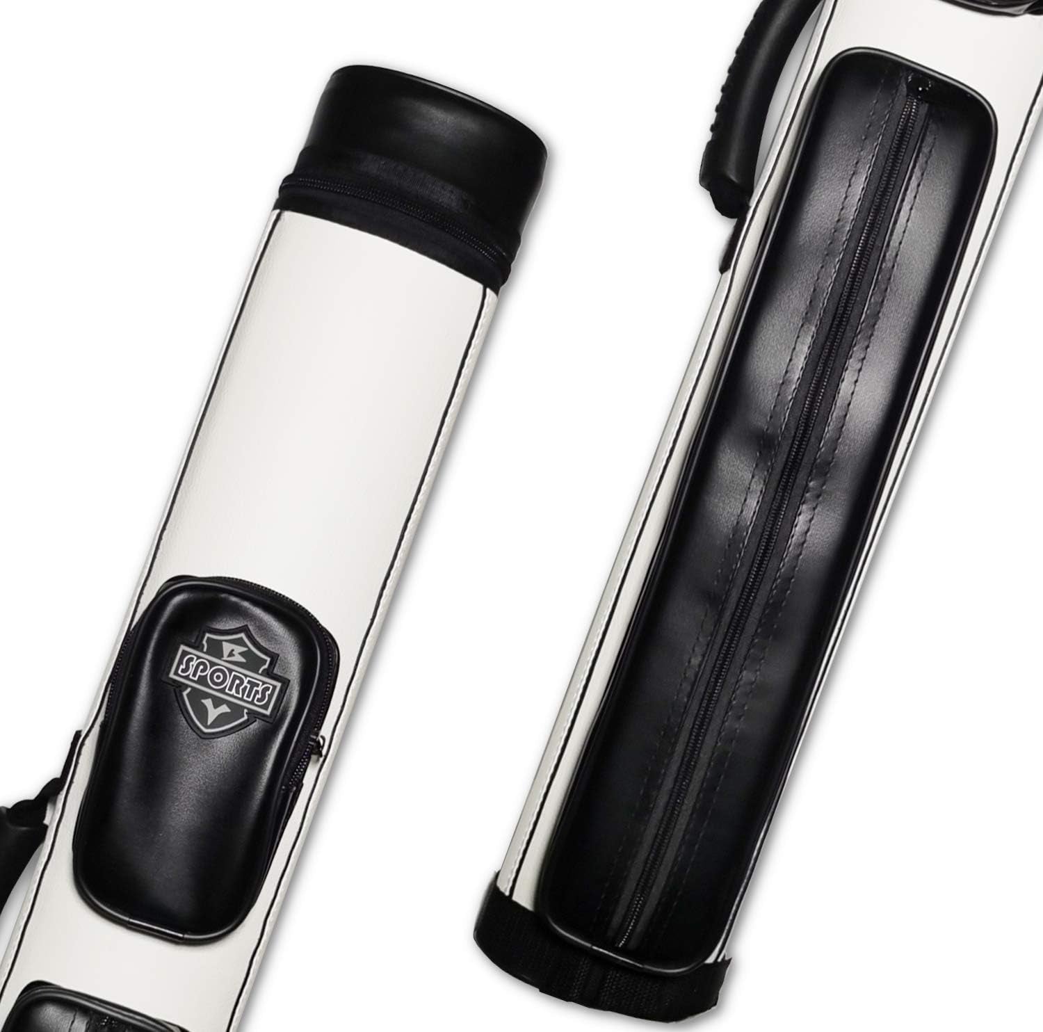 2X2 Hard Cue Case Oval Pool Cue Billiard Stick Carrying Case