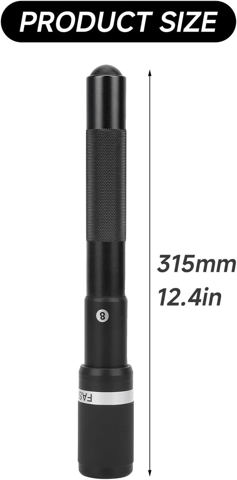 12.4 Inch Balls Pool Cue Extension Aluminium Alloy Telescopic Pool Stick Accessories Extender for Billiard Cue Sticks