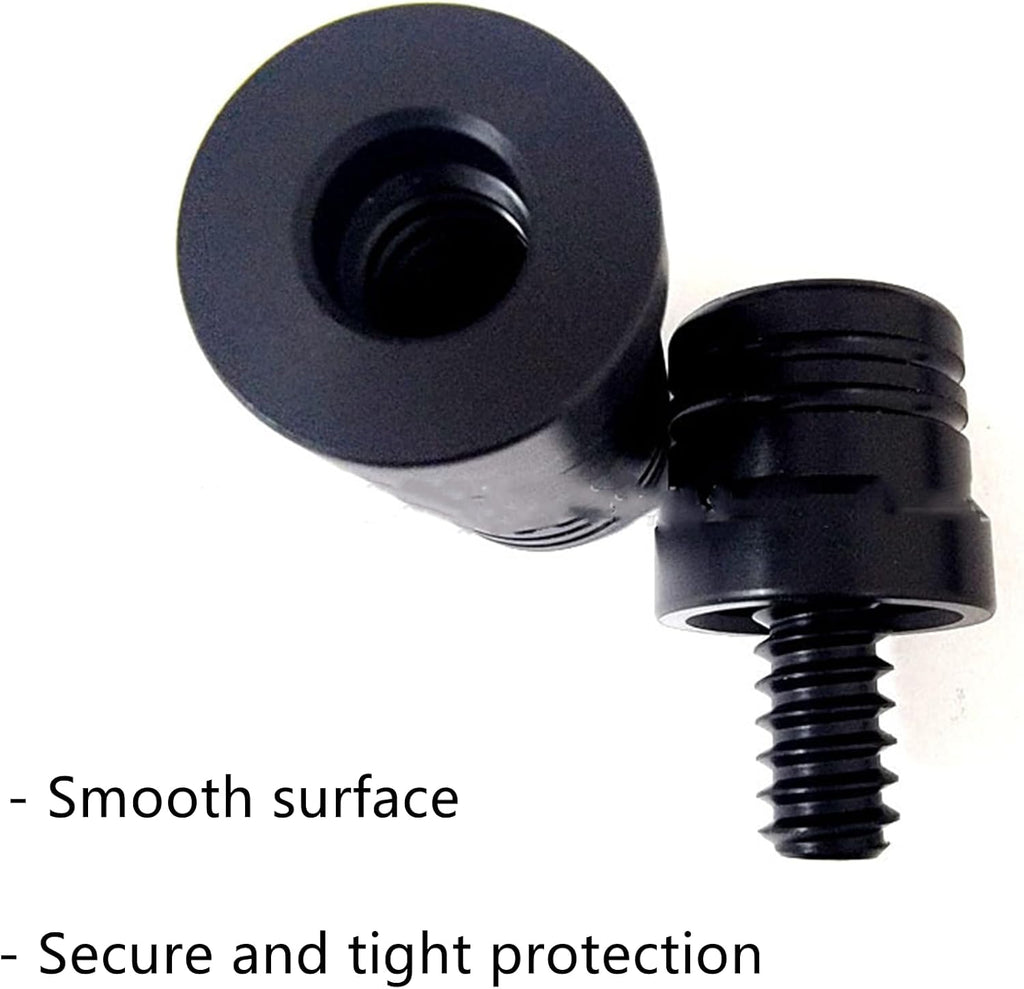 Stick Joint Protector, 3/8X10 Pool Joint Thread Cap Pool Cue Joints Protectors for Players Pool Billiard Cues, Black