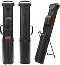 2X4 Pool Cue Case, Hard Pool Cue Case, Billiard Cue Case with Stand, Billiards Accessories Holds 2 Cue Butt and 4 Cue Shafts