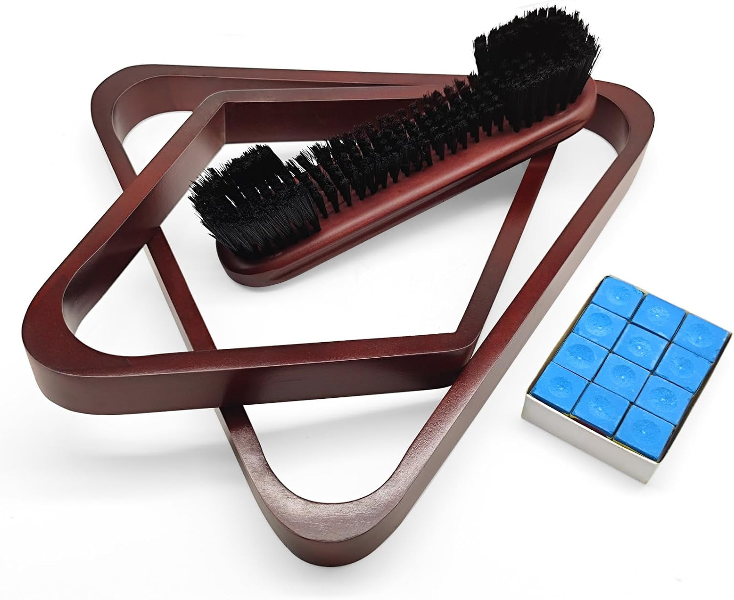 Solid Wood Pool Ball Triangle Rack, Pool Table Ball Holder Positioning Rack,2-1/4" Pool Ball Rack