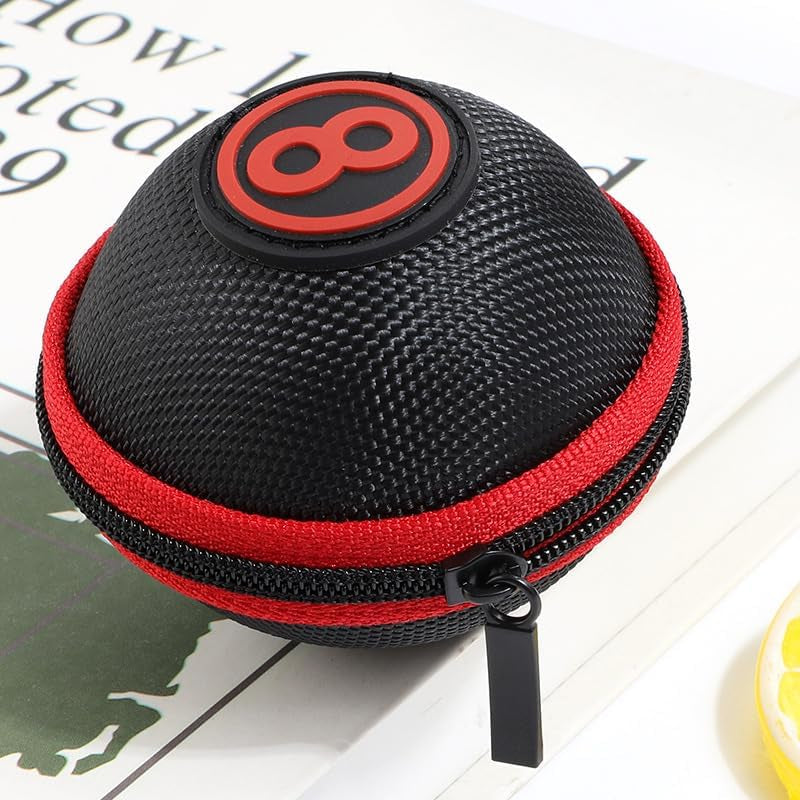 Cue Ball Case 2.24In Billiard Ball Carrying Case, Easy to Carry Clip-On Cue Ball Bag for Billiard Balls, Training Balls and Pool Balls