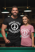 Peace Love Snooker - Couple Shot Pink and Black Tees